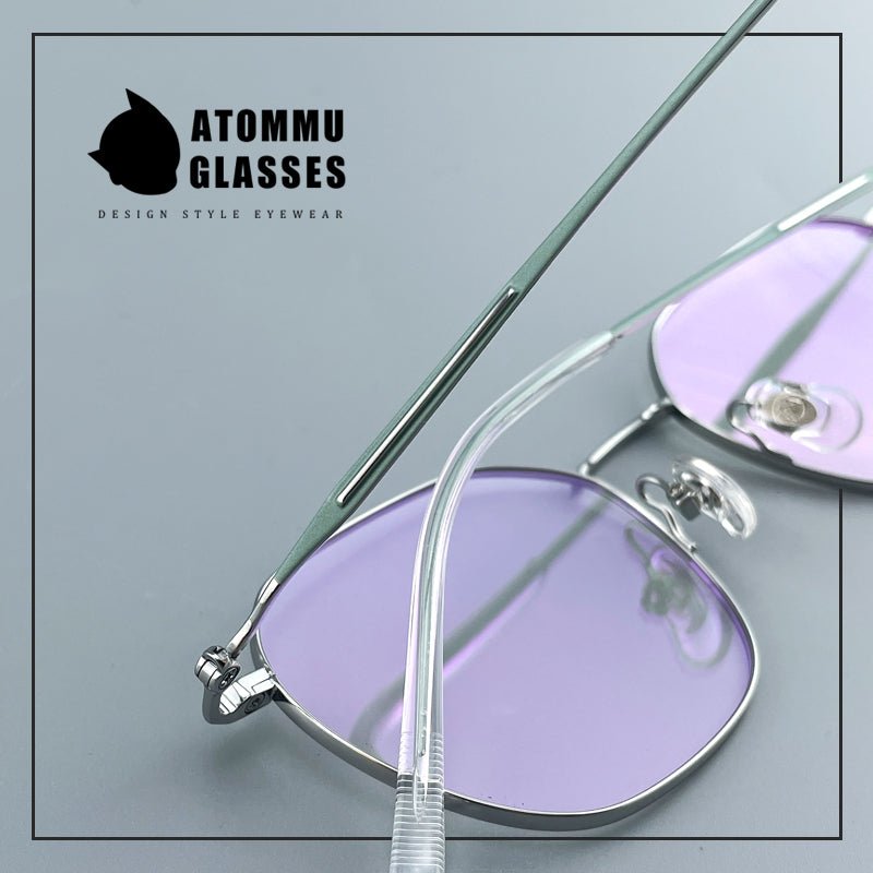 Ultra - Light Titanium Women’s Eyeglasses | Pure Titanium Geometric Full - Rim Frame | Designer Lightweight Optical Glasses for High Prescription - EO - 6787 - HP eyeglasses