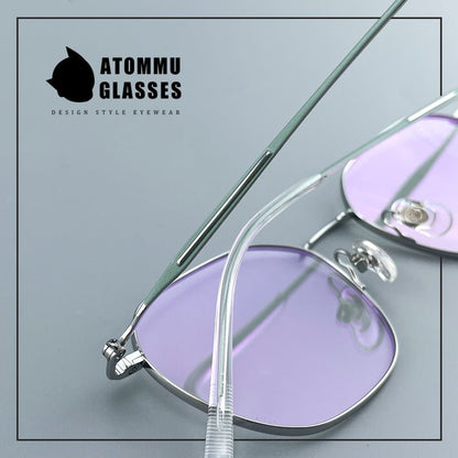 Ultra - Light Titanium Women’s Eyeglasses | Pure Titanium Geometric Full - Rim Frame | Designer Lightweight Optical Glasses for High Prescription - EO - 6787 - HP eyeglasses