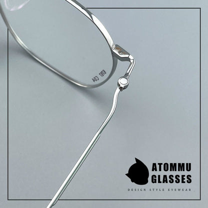 Ultra - Light Titanium Women’s Eyeglasses | Pure Titanium Geometric Full - Rim Frame | Designer Lightweight Optical Glasses for High Prescription - EO - 6787 - HP eyeglasses