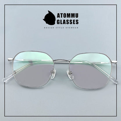 Ultra - Light Titanium Women’s Eyeglasses | Pure Titanium Geometric Full - Rim Frame | Designer Lightweight Optical Glasses for High Prescription - EO - 6787 - HP eyeglasses