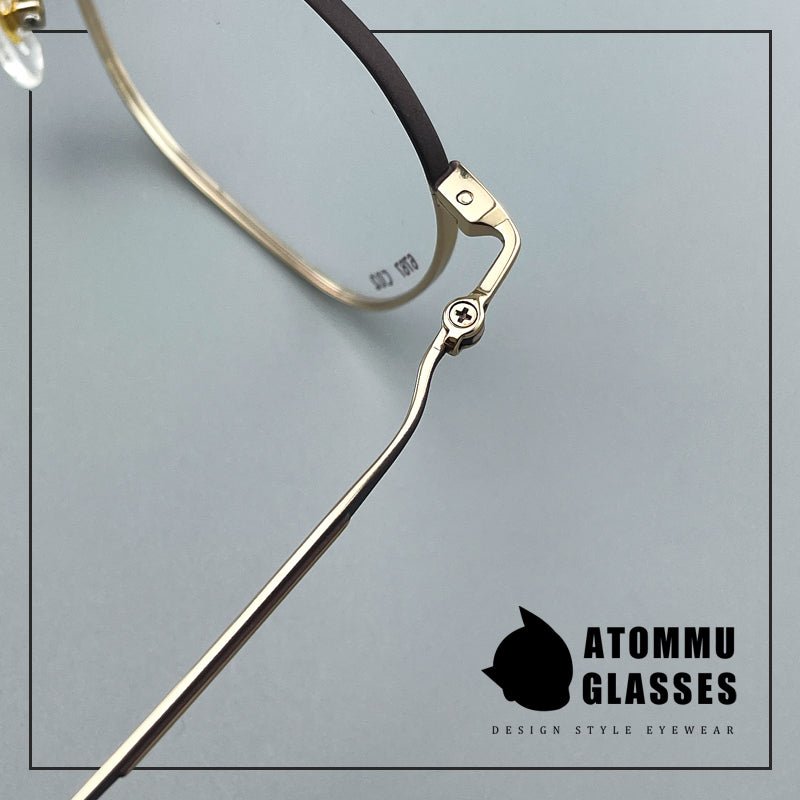 Ultra - Light Titanium Women’s Eyeglasses | Pure Titanium Geometric Full - Rim Frame | Designer Lightweight Optical Glasses for High Prescription - EO - 6787 - HP eyeglasses