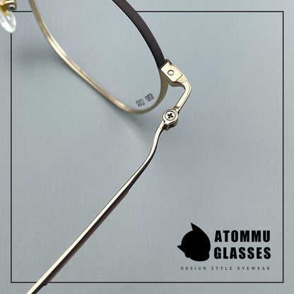 Ultra - Light Titanium Women’s Eyeglasses | Pure Titanium Geometric Full - Rim Frame | Designer Lightweight Optical Glasses for High Prescription - EO - 6787 - HP eyeglasses