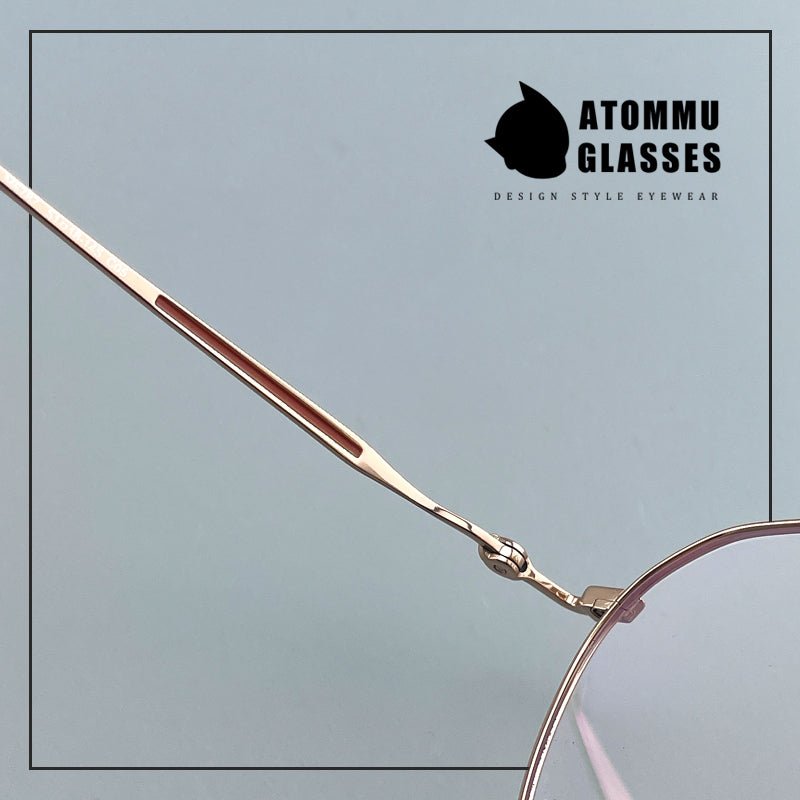 Ultra - Light Titanium Women’s Eyeglasses | Pure Titanium Geometric Full - Rim Frame | Designer Lightweight Optical Glasses for High Prescription - EO - 6787 - HP eyeglasses