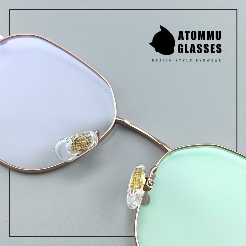 Ultra - Light Titanium Women’s Eyeglasses | Pure Titanium Geometric Full - Rim Frame | Designer Lightweight Optical Glasses for High Prescription - EO - 6787 - HP eyeglasses