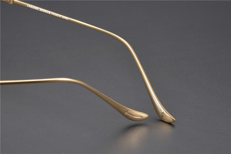 Ultra - Light Vintage Round Glasses – Handmade Gothic Titanium Full Frame Eyewear for Men & Women | THERMOS Punk - Inspired Design - HP eyeglasses