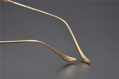 Ultra - Light Vintage Round Glasses – Handmade Gothic Titanium Full Frame Eyewear for Men & Women | THERMOS Punk - Inspired Design - HP eyeglasses