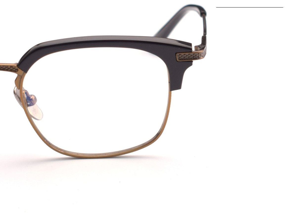 Vintage Acetate Browline Glasses with Pure Titanium Frame for Business Optical Eyewear – DTX2080 - HP eyeglasses