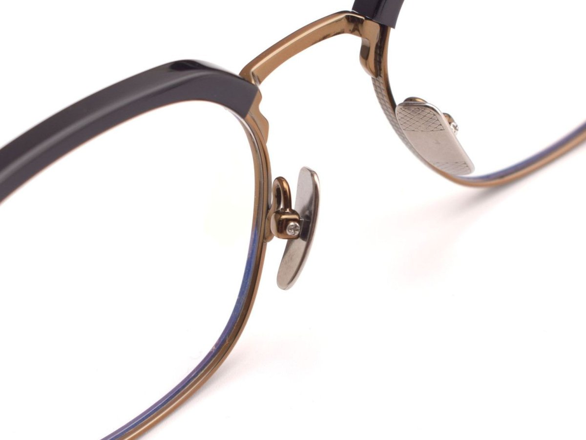 Vintage Acetate Browline Glasses with Pure Titanium Frame for Business Optical Eyewear – DTX2080 - HP eyeglasses