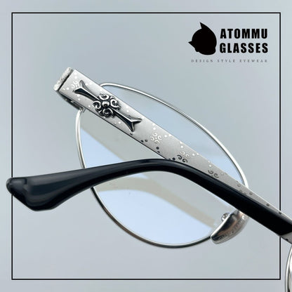 Vintage Cat Eye Titanium Glasses Frame Designer Optical Eyeglasses for Prescription, Tinted & Photochromic Lenses EO-917 - HP eyeglasses