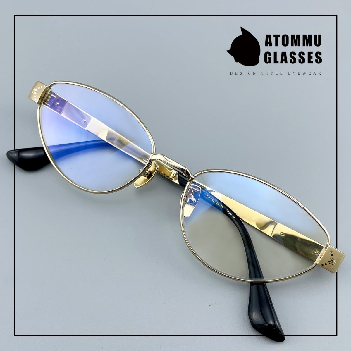 Vintage Cat Eye Titanium Glasses Frame Designer Optical Eyeglasses for Prescription, Tinted & Photochromic Lenses EO-917 - HP eyeglasses