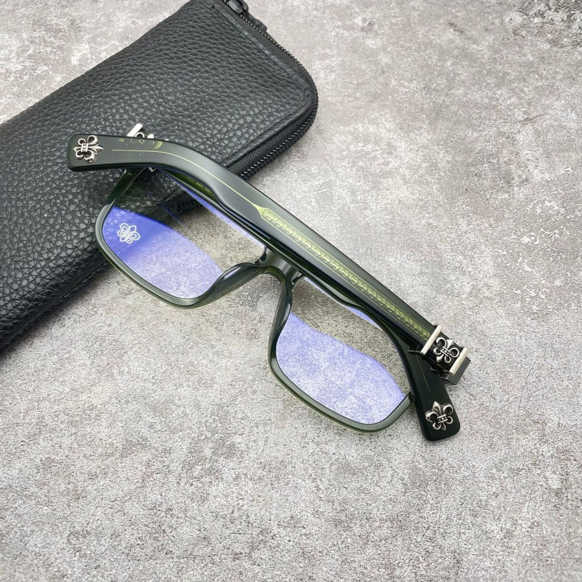 Vintage Oversized Acetate Full Frame Glasses for Men & Women – BOX LUNCH - A - HP eyeglasses