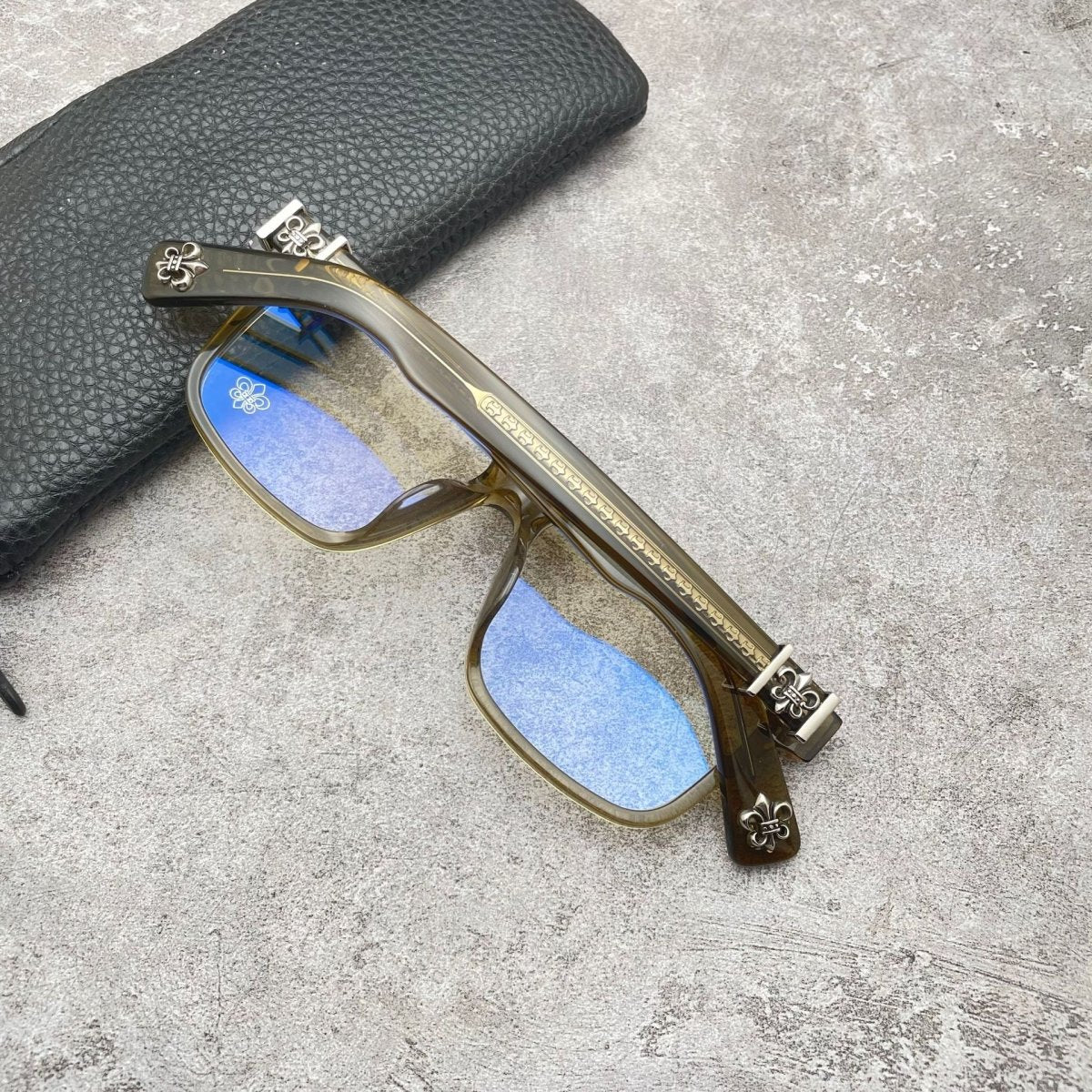 Vintage Oversized Acetate Full Frame Glasses for Men & Women – BOX LUNCH - A - HP eyeglasses