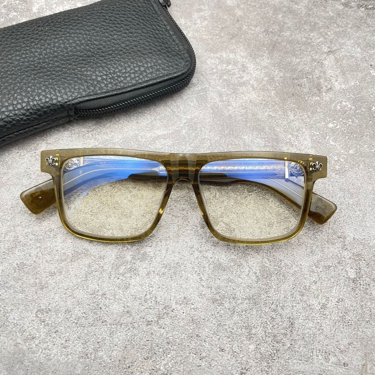 Vintage Oversized Acetate Full Frame Glasses for Men & Women – BOX LUNCH - A - HP eyeglasses