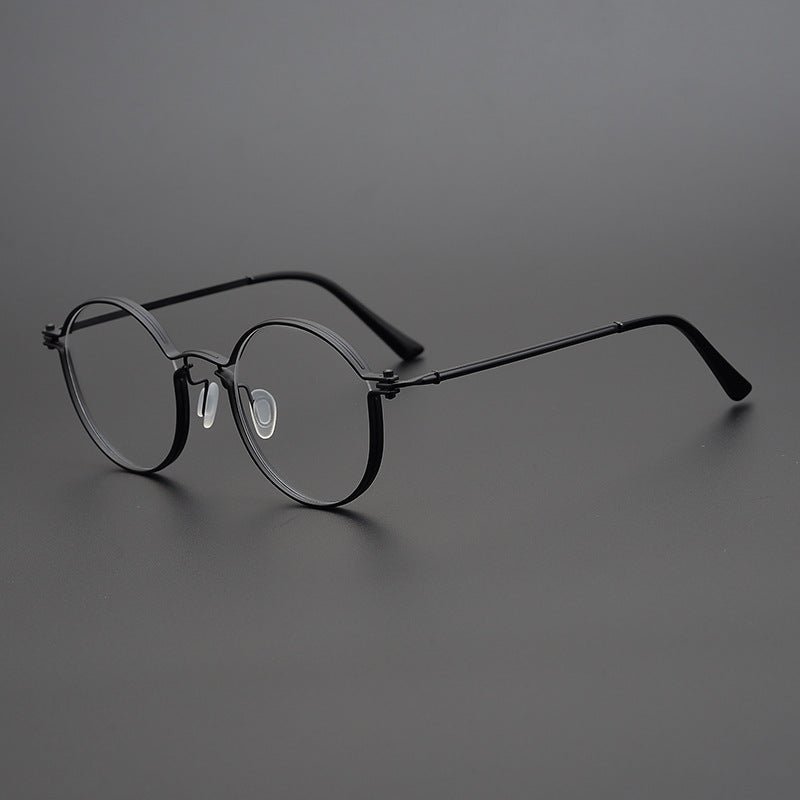 Vintage Round Eyeglasses – Full Frame Steampunk - Inspired Designer Glasses | High - Quality Titanium Frame for Men & Women - HP eyeglasses