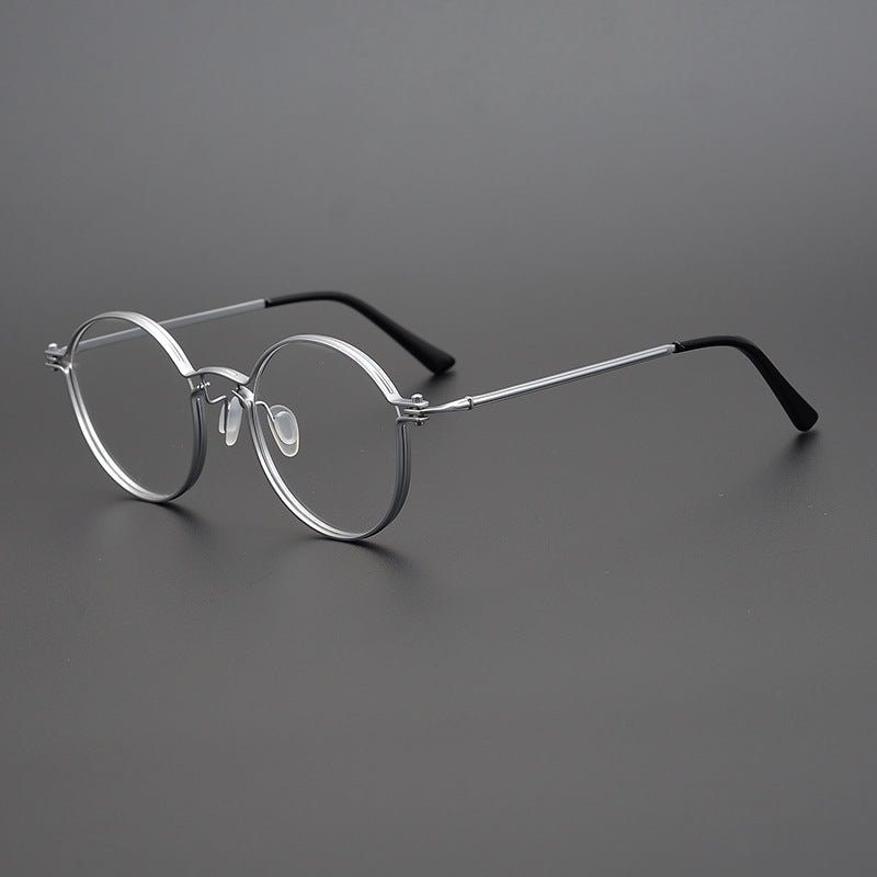 Vintage Round Eyeglasses – Full Frame Steampunk - Inspired Designer Glasses | High - Quality Titanium Frame for Men & Women - HP eyeglasses