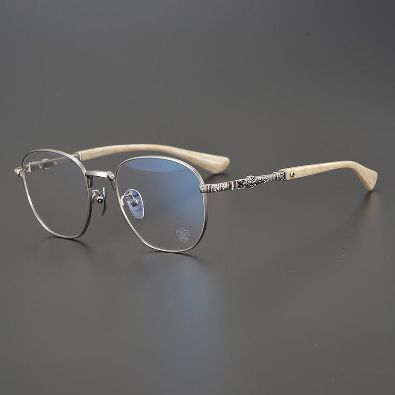Vintage Square Eyeglass Frames for Men | Chrome Hearts - Inspired Luxury British Aesthetic – CH8008 - HP eyeglasses