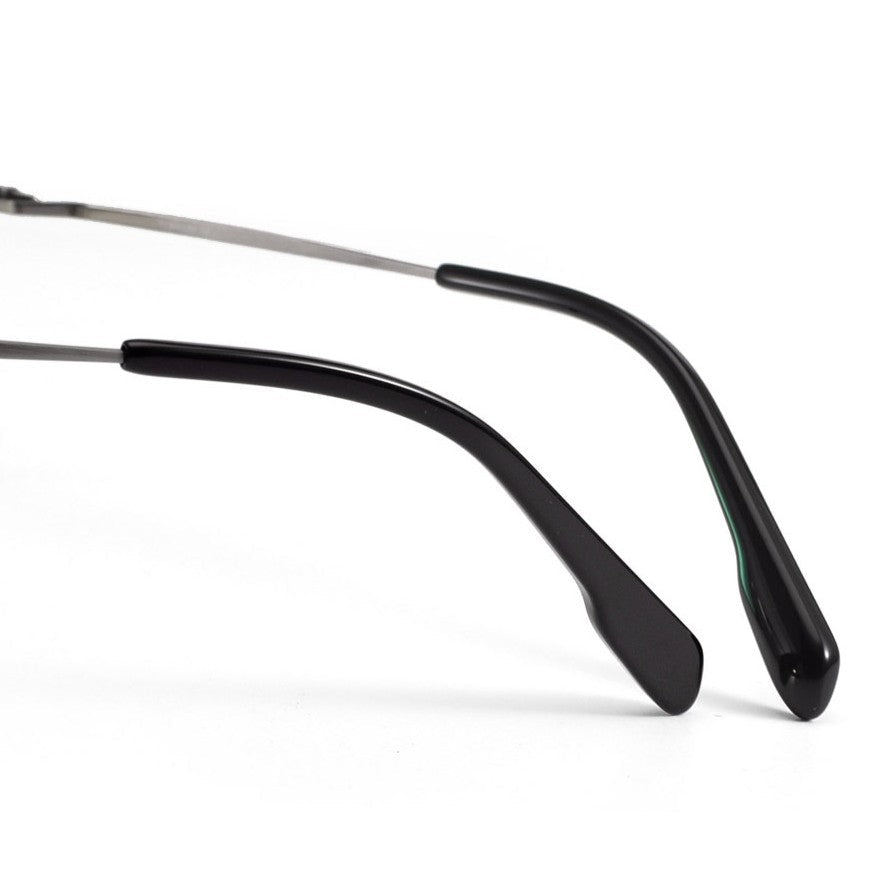 Wide Fit Browline Glasses for Men | Lightweight Titanium Square Acetate Frame for Large Heads SH0060 - HP eyeglasses