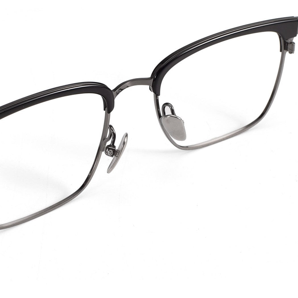 Wide Fit Browline Glasses for Men | Lightweight Titanium Square Acetate Frame for Large Heads SH0060 - HP eyeglasses