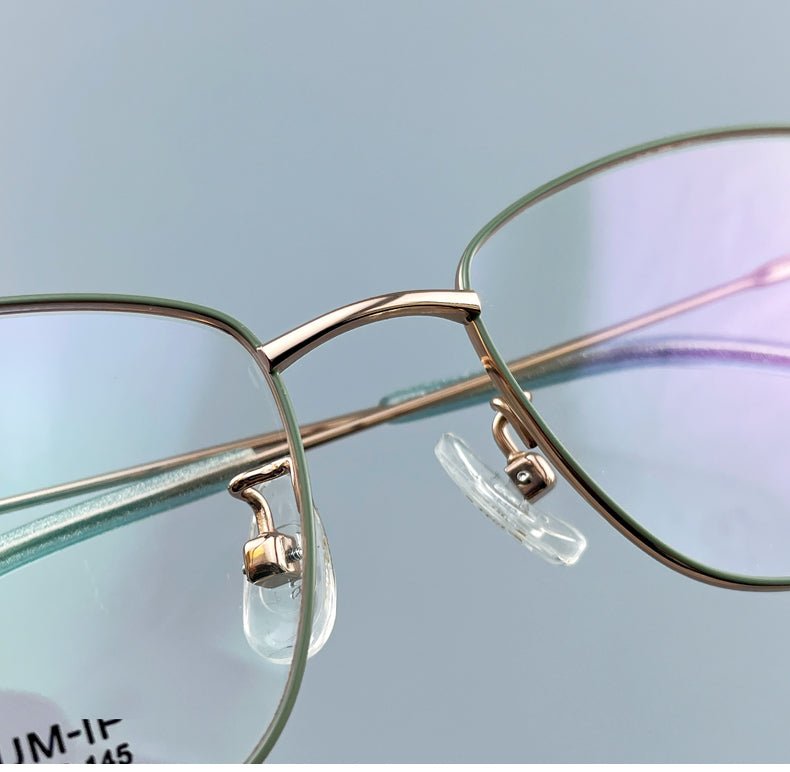 Women’s Pure Titanium Cat Eye Eyeglasses – Ultra Lightweight Full Rim Designer Optical Frame 120153 - HP eyeglasses