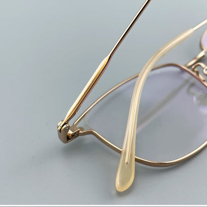 Women’s Pure Titanium Cat Eye Eyeglasses – Ultra Lightweight Full Rim Designer Optical Frame 120153 - HP eyeglasses