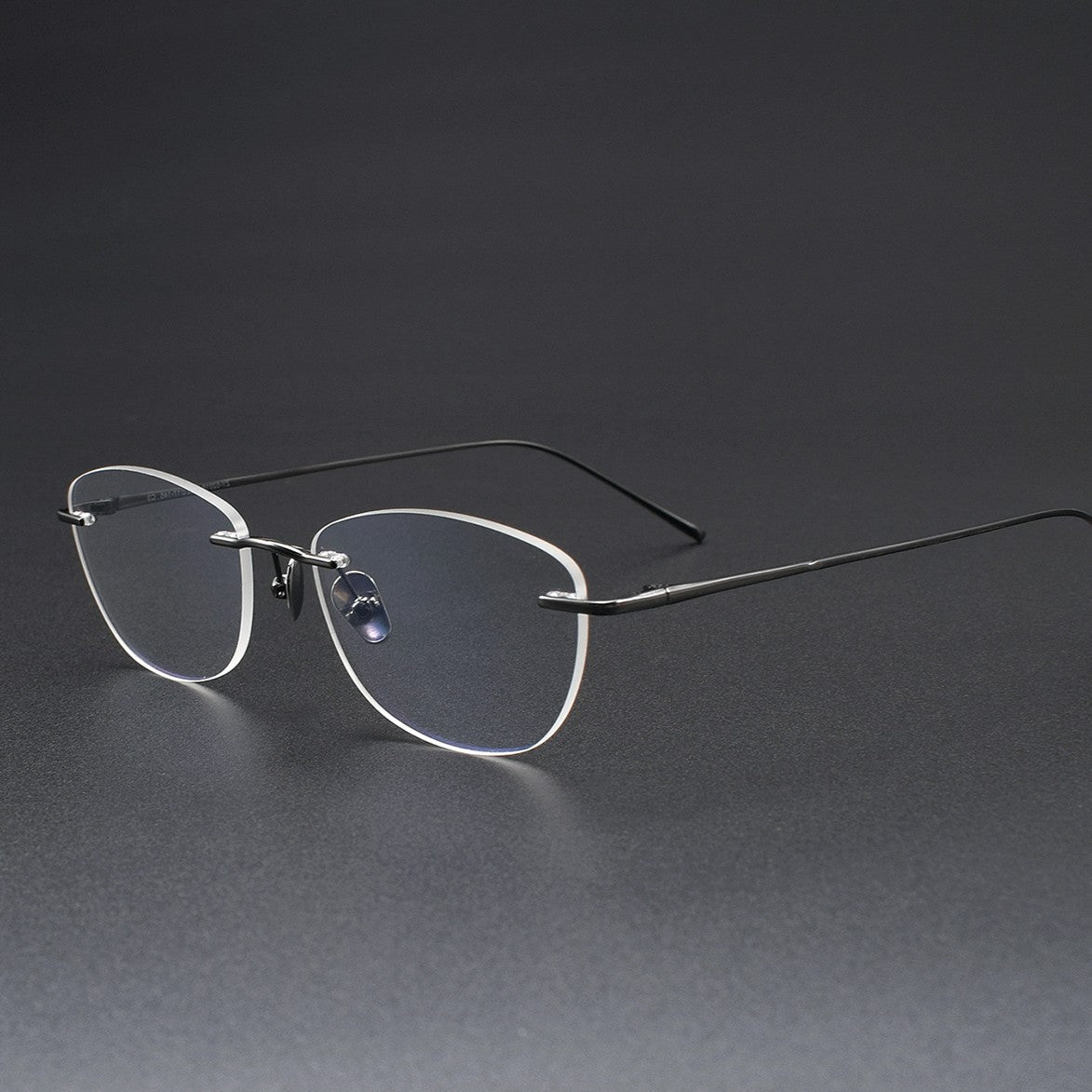 Women's Rimless Cat Eye Glasses | Ultra-Light Pure Titanium Minimalist Prescription Frame ZY52018 - HP eyeglasses