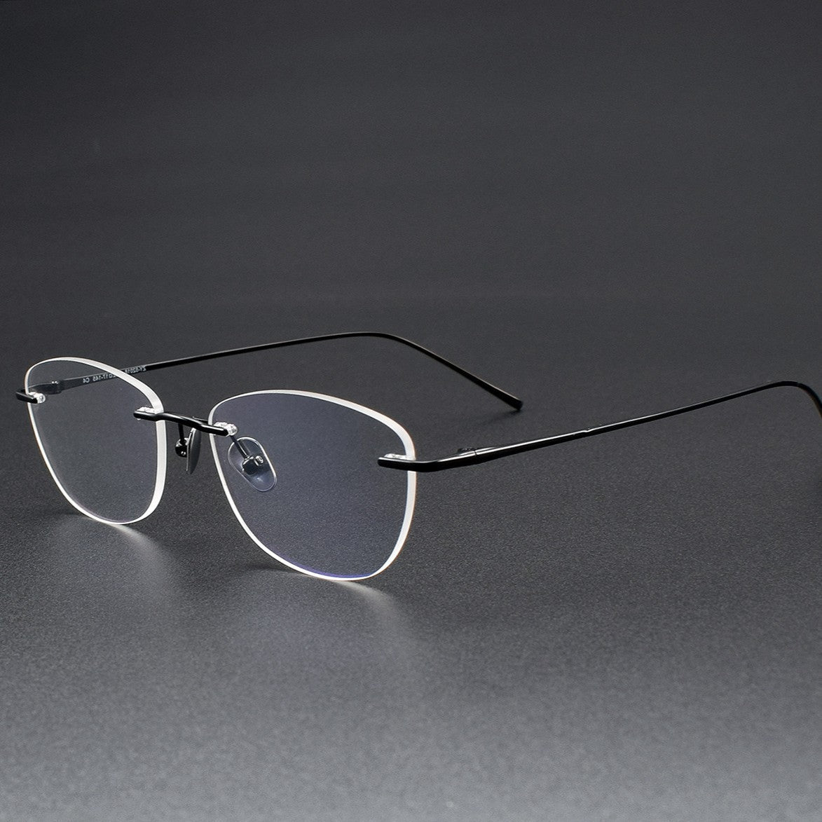 Women's Rimless Cat Eye Glasses | Ultra-Light Pure Titanium Minimalist Prescription Frame ZY52018 - HP eyeglasses