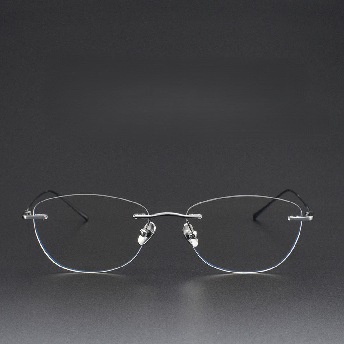 Women's Rimless Cat Eye Glasses | Ultra-Light Pure Titanium Minimalist Prescription Frame ZY52018 - HP eyeglasses