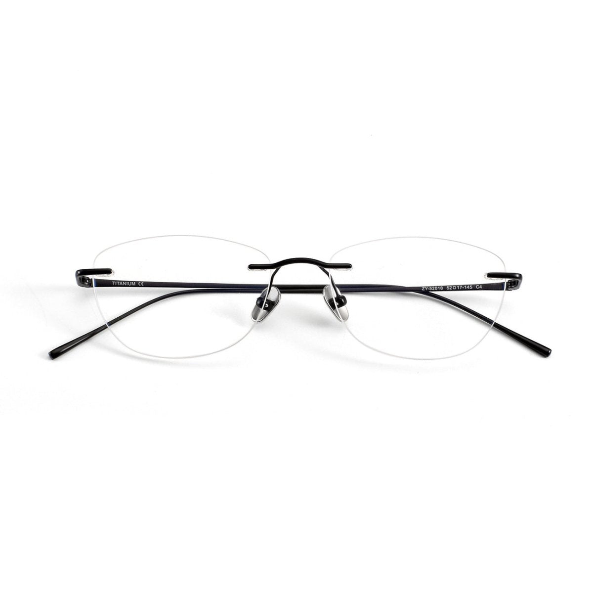 Women's Rimless Cat Eye Glasses | Ultra-Light Pure Titanium Minimalist Prescription Frame ZY52018 - HP eyeglasses