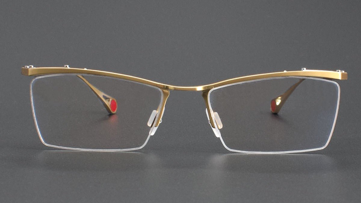 ZY - 113 Titanium Semi - Rimless Business Glasses – Okuyama Same Style Carbon Fiber Design, Lightweight Half Frame Eyewear for Men - HP eyeglasses