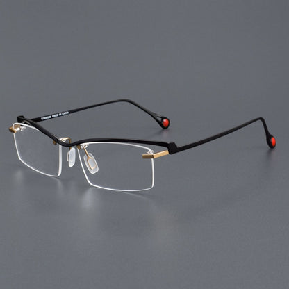 ZY - 208 Titanium Semi - Rimless Business Glasses – Okuyama Same Style - HP eyeglasses