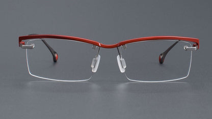 ZY - 208 Titanium Semi - Rimless Business Glasses – Okuyama Same Style - HP eyeglasses