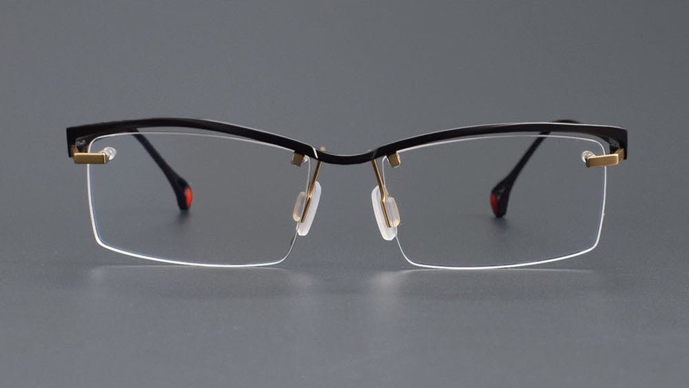 ZY - 208 Titanium Semi - Rimless Business Glasses – Okuyama Same Style - HP eyeglasses
