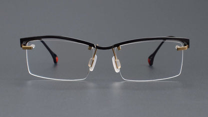 ZY - 208 Titanium Semi - Rimless Business Glasses – Okuyama Same Style - HP eyeglasses