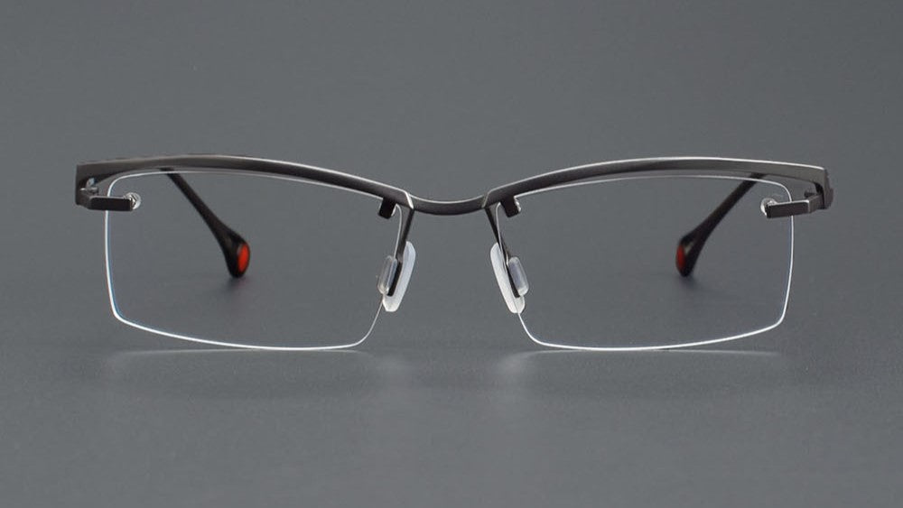 ZY - 208 Titanium Semi - Rimless Business Glasses – Okuyama Same Style - HP eyeglasses