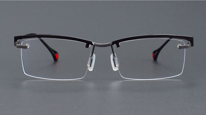 ZY - 208 Titanium Semi - Rimless Business Glasses – Okuyama Same Style - HP eyeglasses