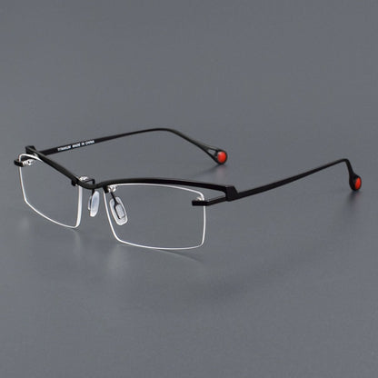 ZY - 208 Titanium Semi - Rimless Business Glasses – Okuyama Same Style - HP eyeglasses