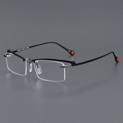 ZY - 208 Titanium Semi - Rimless Business Glasses – Okuyama Same Style - HP eyeglasses