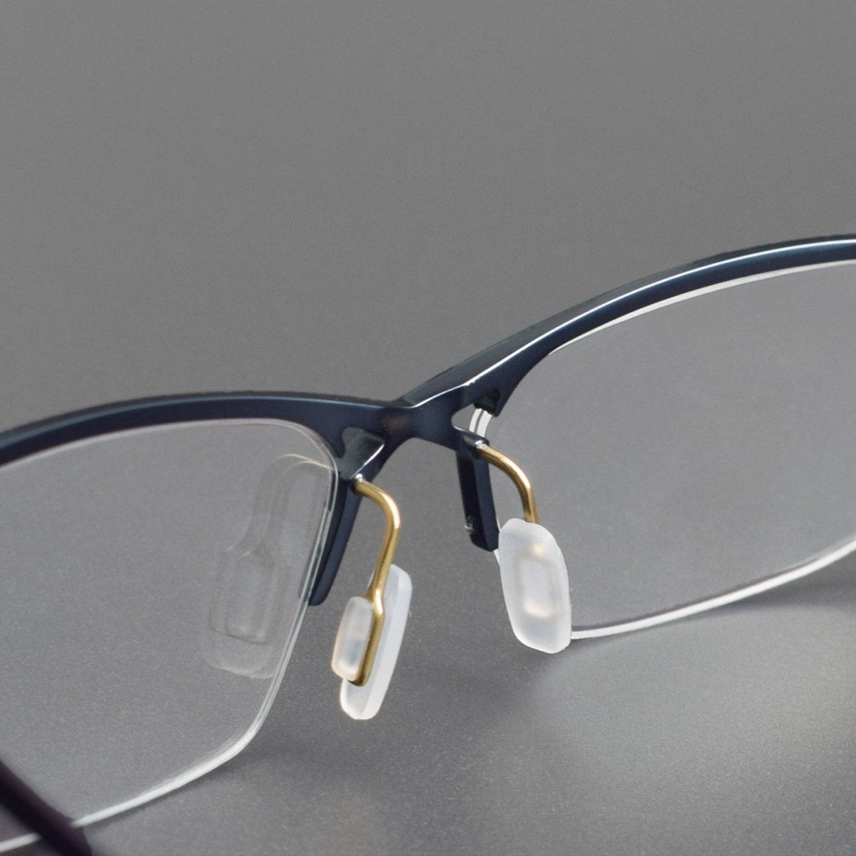 ZY - 222 Okuyama Same Style Titanium Semi - Rimless Glasses – Lightweight Business Eyewear with Hollow Design, Half Frame Prescription Ready - HP eyeglasses